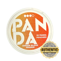 Panda ginger blood orange pouch with 'Authentic' stamp on a white background